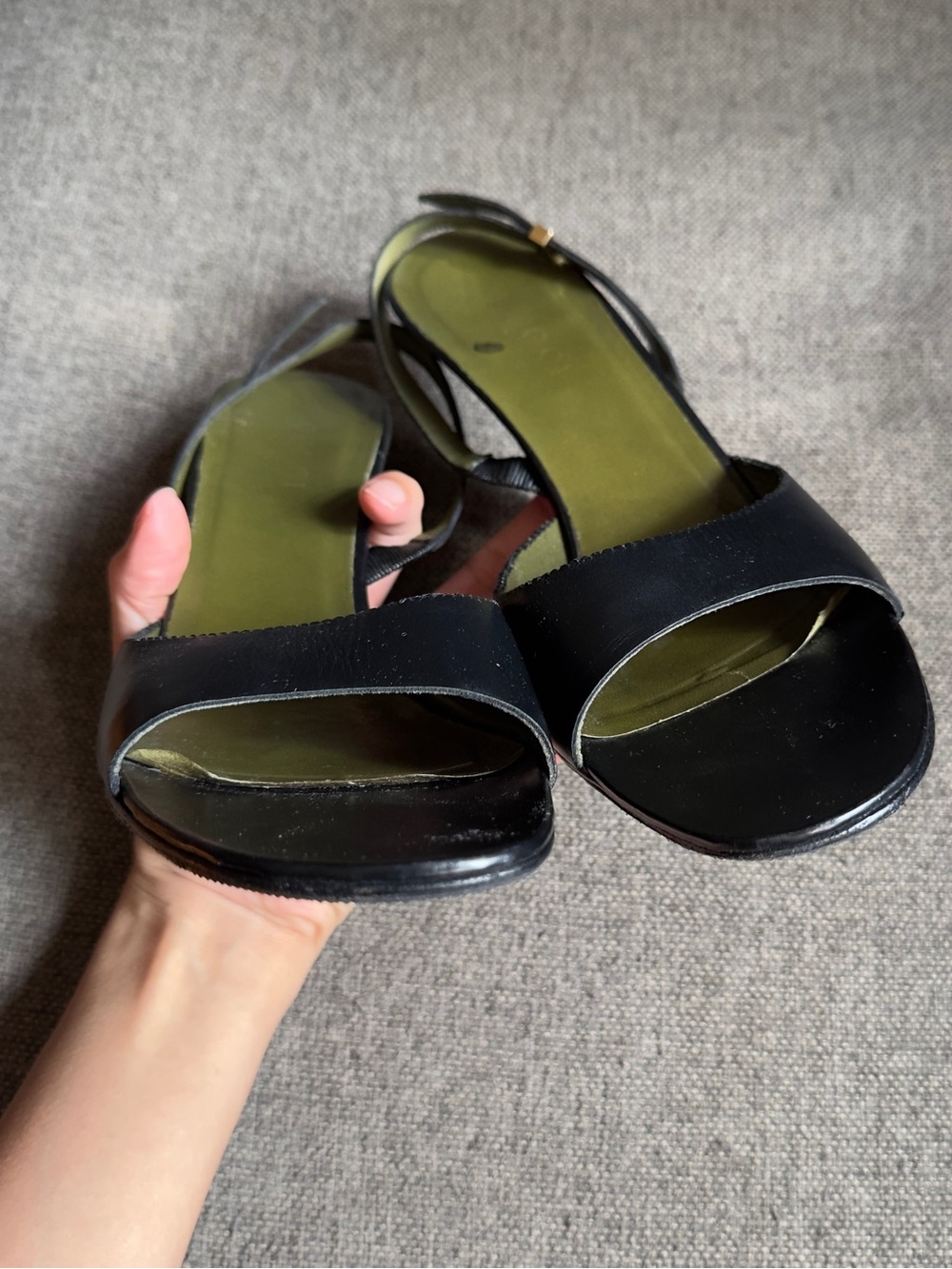 Vintage Gucci x Tom Ford black slingback heels - Picture 5 of 8